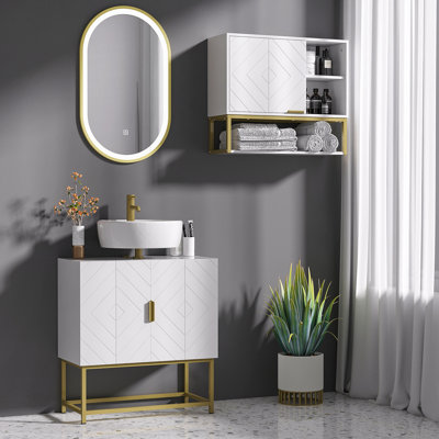 Palantoni Freestanding Bathroom Cabinet