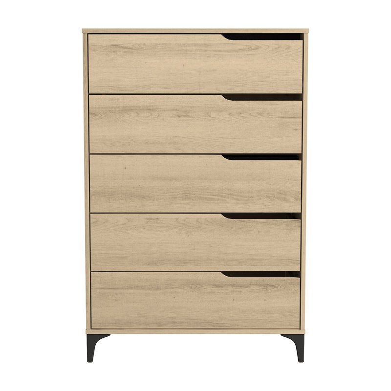 Norcross 5 Drawer 31'' W Dresser, Oslo Oak