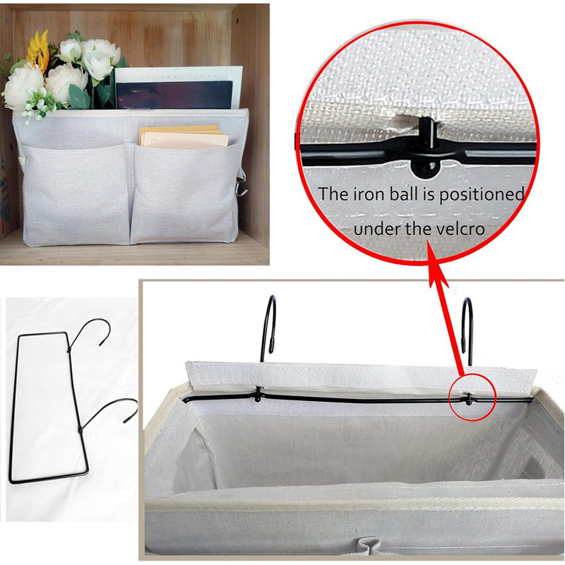 Bedside Caddy Organizer/Bedside Hanging Storage Bag Multi-Functi...