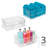 Large Stackable Shower Caddy Basket with Handle for Bathroom or Dorm - Shower Organizer for Body Wash and Shampoo