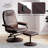 Bernalee Faux Leather Swivel Recliner-1090844159