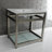 Kingston Brass Quadras 31-Inch Ceramic Console Sink with Steel Base and Glass Shelf-49618818-49610571