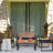 Patio Backyard Seating 4: Table, Brown , Cushions Furniture 4 : Wood Seating, For & Lawn