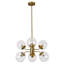 Lustre spoutnik 6 lumières en laiton