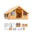 Inflatable Tent for Camping 5-8 Person Glamping Tent with Pump Easy Set up