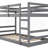 Twin Size Bunk Bed with Ladder and Solid Construction (No Box Spring Needed)