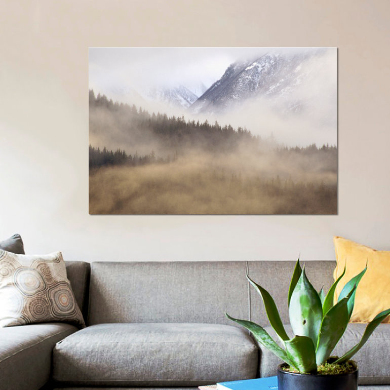«Fog», reproduction de photo sur toile, H 26 po x l 40 po x P 1,5 po, Toile tendue, Pas de tapis