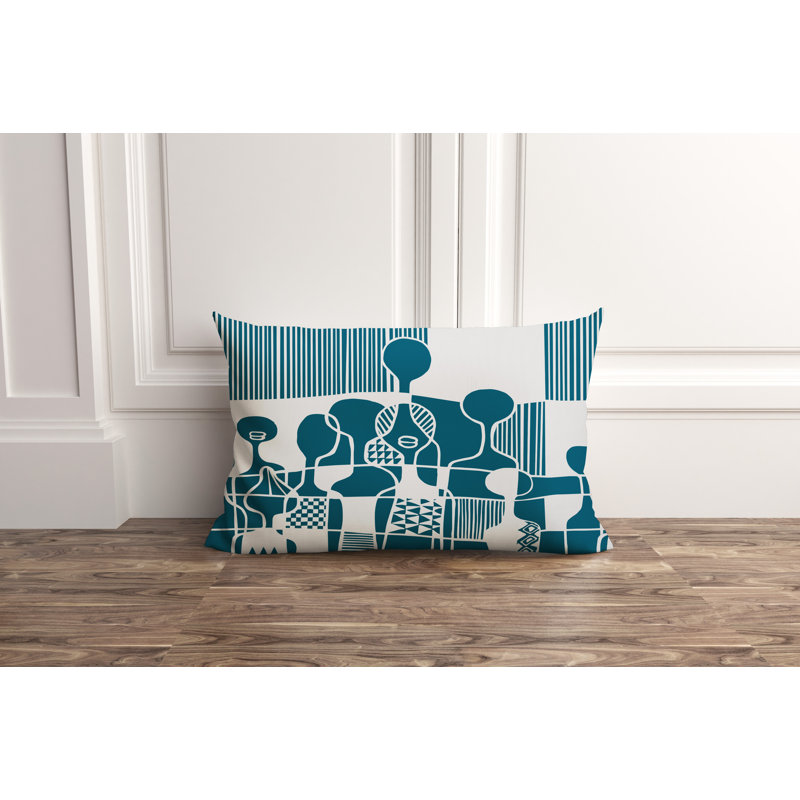 Housse et insert de coussin extérieur Ori, Turquoise