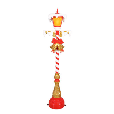 Lamp Post with Lights 7FT (Red)