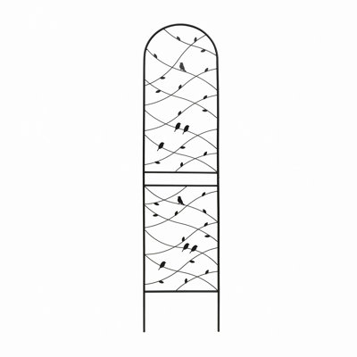 Garden Arch Gate, Metal Garden Trellis 86.7" X 19.7" Rustproof Trellis For Climbing Plants Outdoor Flower Support