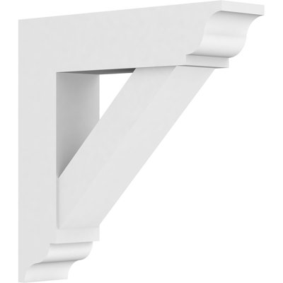 5"W x 24"D x 24"H Standard Traditional Architectural Grade PVC Bracket with Traditional Ends