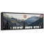«Western Wood Effect Landscape Twilight Serenity Stylized Mountain and Forest», reproduction encadrée sur toile-111176856-98042024