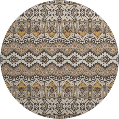Premium Machine Washable Prisco Taupe Rug