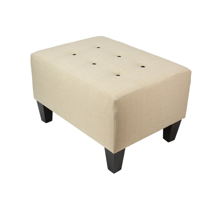 Repose-pieds Aubriella, Noir, Beige