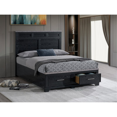 Très grand lit (matelas non inclus), blanc