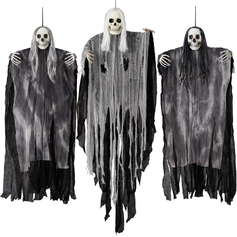 3Pcs Halloween Hanging Grim Reapers Ghosts