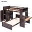 Lit mezzanine avec lit autonome, tablettes, bureau et garde-robe-180582940-180582941