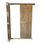 Double porte de grange pliante en bois d'aulne sans finition avec quincaillerie coulissante en bois-102356063