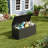 99 Gallon Weatherproof Resin Deck Storage Box – Lockable Lid, Built-in Handle, Waterproof Outdoor Chest for Garden Tools, Cushions, Pool Accessories – Durable Patio Organizer, Black-124422206
