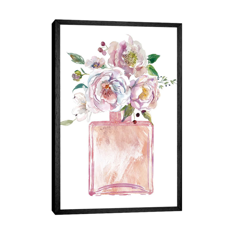 Fragrance Of Summer I by Carol Robinson - Painting on Canvas, 66.04 cm H x 45.72 cm W, Black Framed