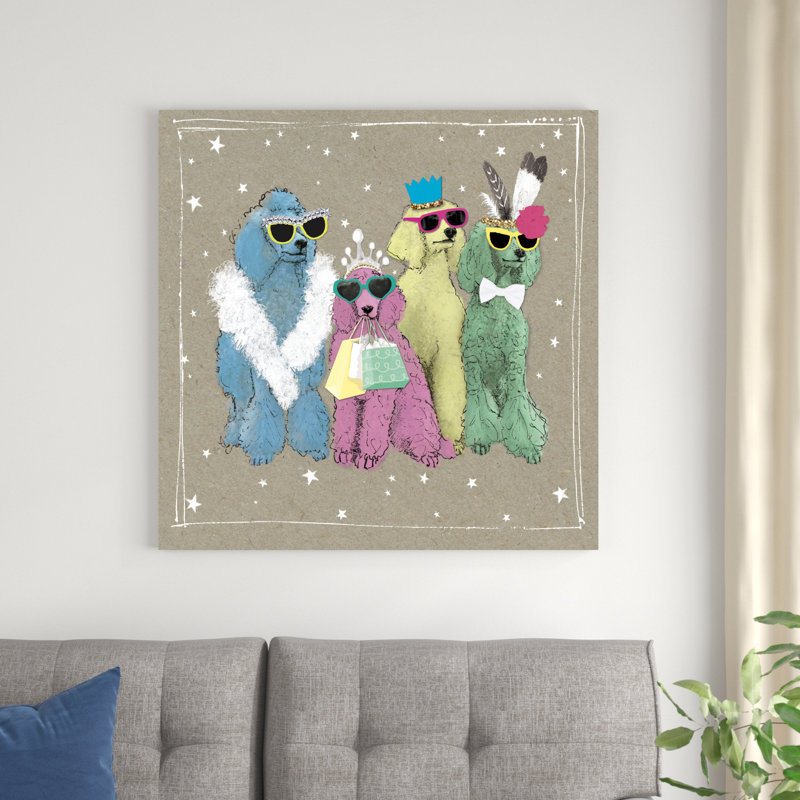 Fancypants Wacky Dogs II, H 36 po x l 36 po x P 1,25 po