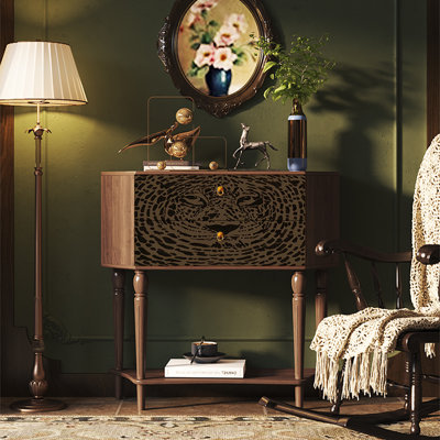 Armoire de rangement spacieuse avec pieds en pin massif