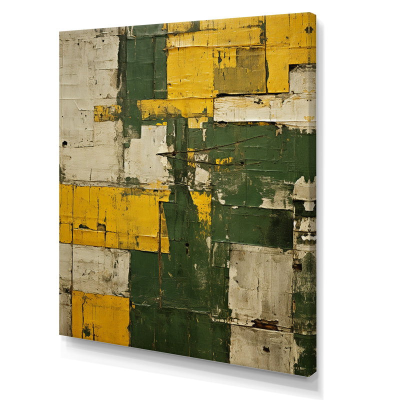 Reproduction d'art sur toile, "Yellow Distress In The Meadow", H 20 po x l 12 po x P 1 po, Toile tendue