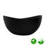 71 po. Baignoire de trempage autoportante à surface solide noir mat 71 po, baignoire ovale en résine de pierre avec bonde centrale