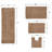 Hazlett 4 Piece Bath Rug Set-842950665