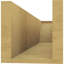 Queue de chevron Concord Woodgrain TimberThane, brun clair apprêté-88142070