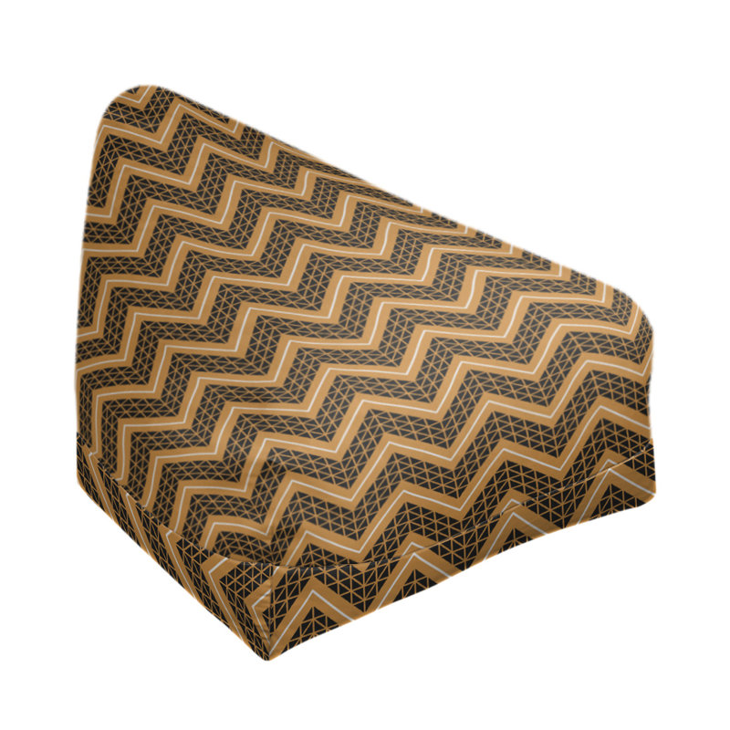 Sac de pois, H 38 po x L 42 po x P 29 po, Bourre en polyester, Orange clair