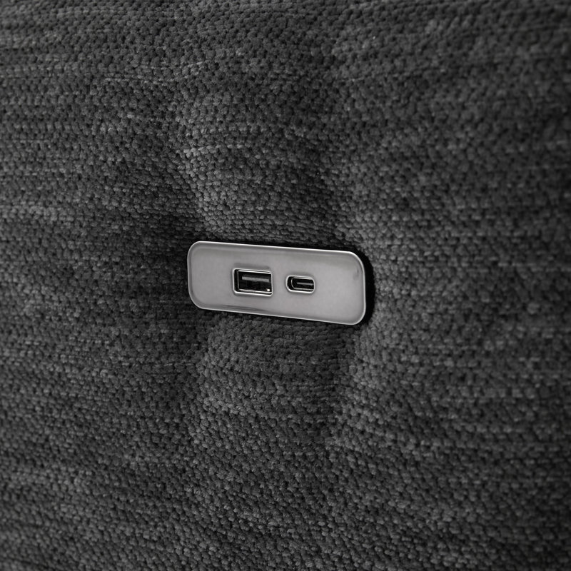 Canapé modulaire Modern, Chenille noir