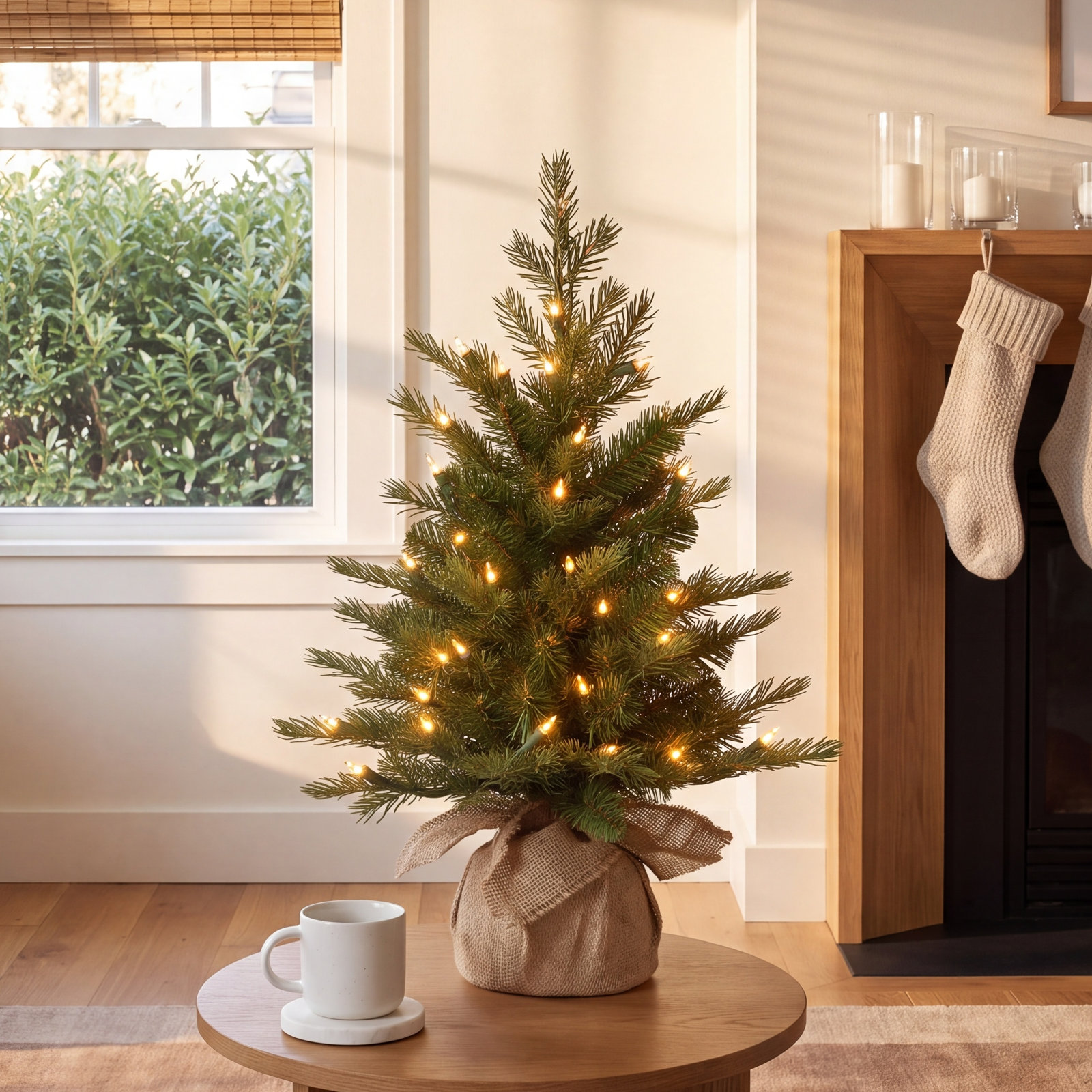 Nordic Pre-Lit Spruce Tree, 2'