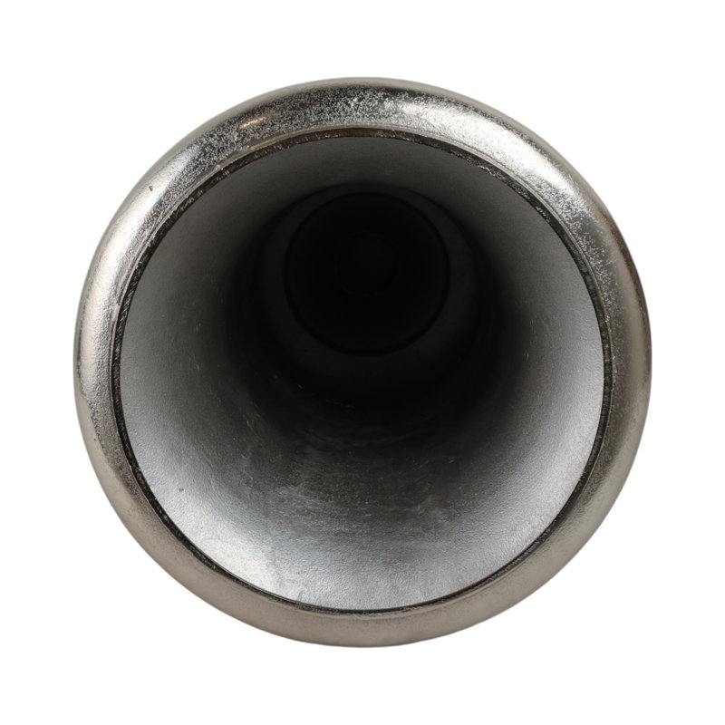Kenosha Handmade Aluminum Floor Vase, Silver