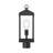 Cantley 18.25" One-Light Matte Black Outdoor Post Mount Lantern Light with Clear Glass Panels-127449520
