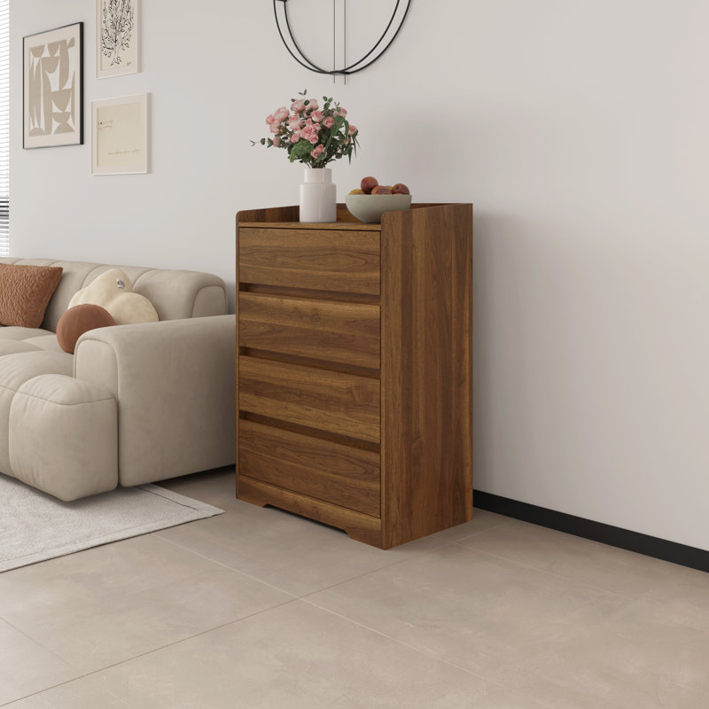 Romeon 4 - Drawer Accent chest, Walnut