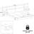ZEN ALPHA Bedroom Platform Bed with Headboard and Wall Mounted Cube Nightstands (2) Easy Assembly No Box Spring Required-1600465791-1600465761
