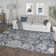 Tapis floral gris Majoros