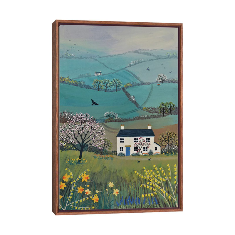 «Across Spring Hills» par Jo Grundy, reproduction d'art sur toile tendue, H 26 po x l 18 po x 1,5 po