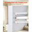 Armoire à pharmacie murale blanche - l 23 po x H 27 po avec barre à serviettes et cloison ouverte pour la lessive