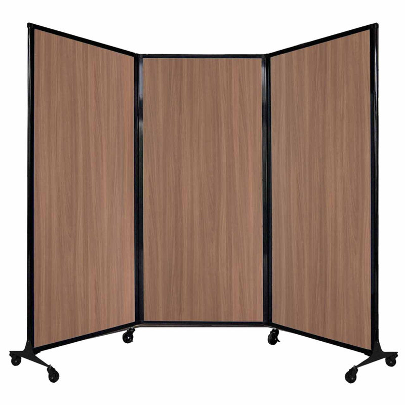 Cloison pliante 5 pi 10 po, H 70 po x l 100 po x P 18 po, Beige foncé