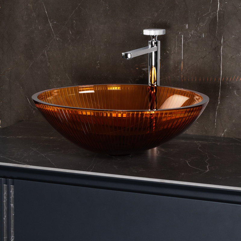Lina 20'' L Bathroom Sink, Otter Blue