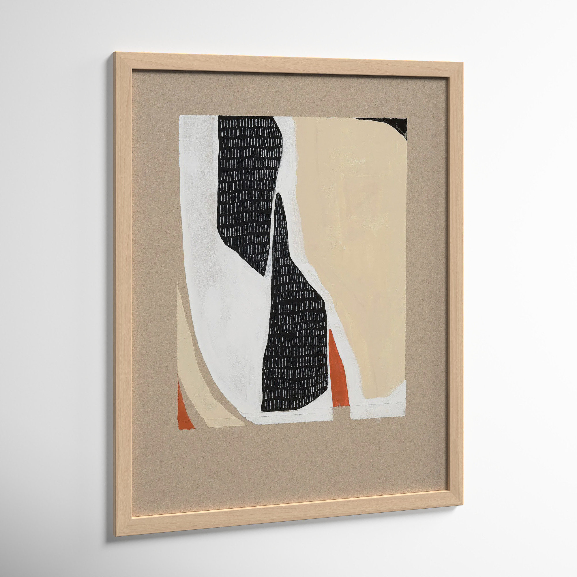 Distant View 1 by Andrea Stokes, White Framed, 50" H x 40" W