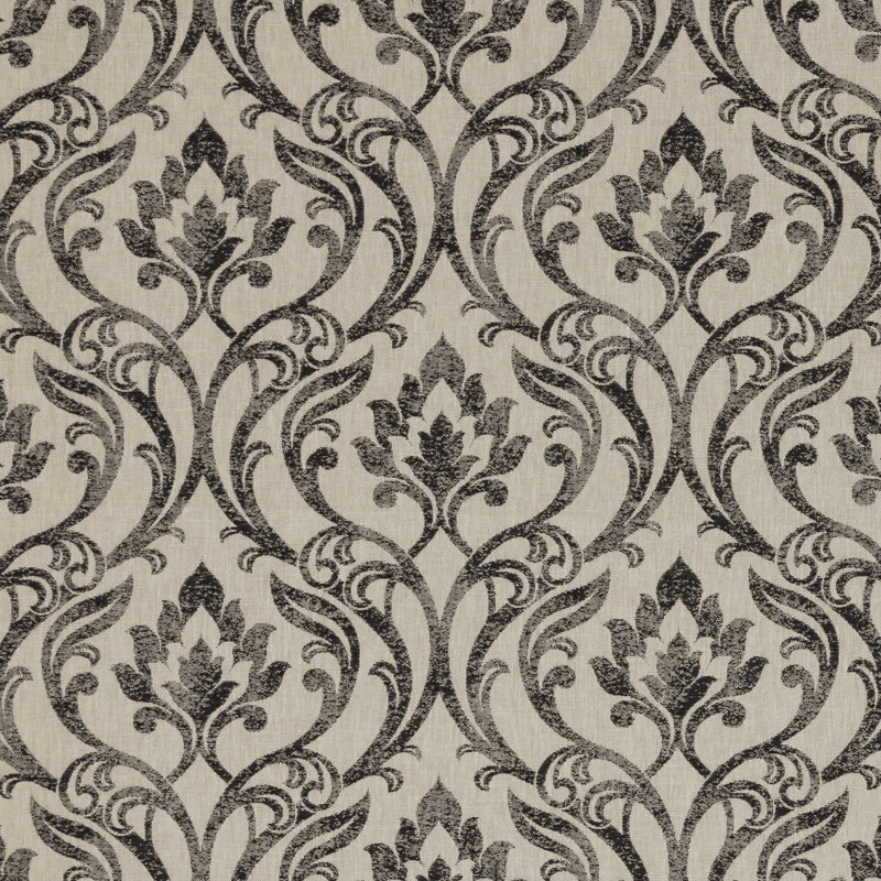 Richmond Leyburn Fabric, Charcoal