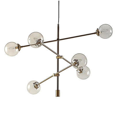 Cyrus 6-Globe Light Art Metal Chandelier