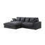 Canapé modulaire réversible en velours côtelé gris foncé Mystic-59455623