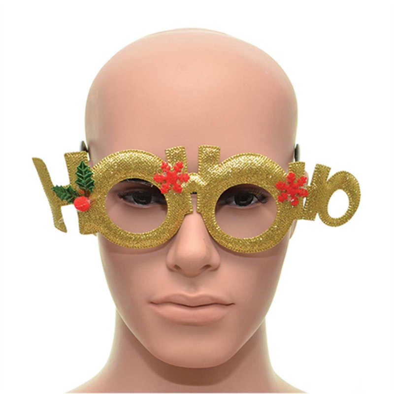 No Holiday Shaped Ornament, 11 cm x 12cm x 6cm, Gold