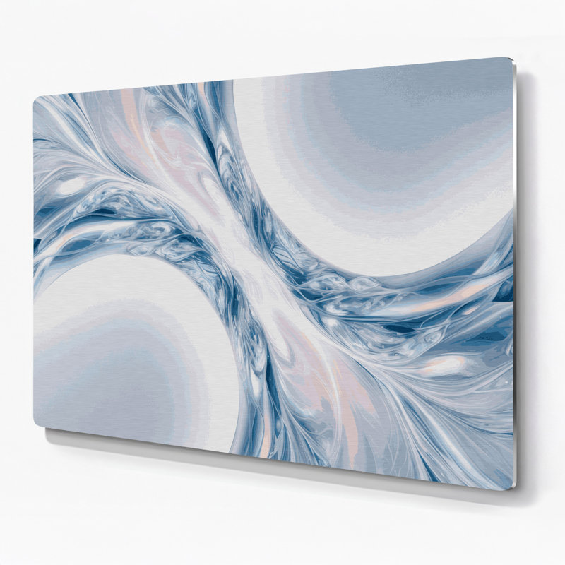 Gradient Abstract 68, art mural gris en métal, H 11 po x l 14 po