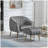 Accent Armchair with Ottoman-1712181959