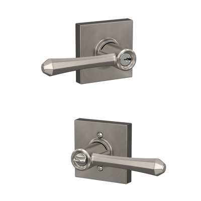 Dempsey Keyed Entry Lever with Collins Trim